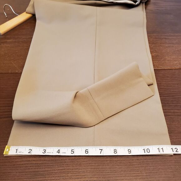 NWT Botany 500 Casual Dress Pants Size W50 Camel Flat Front by Haband $59 - Picture 4 of 16